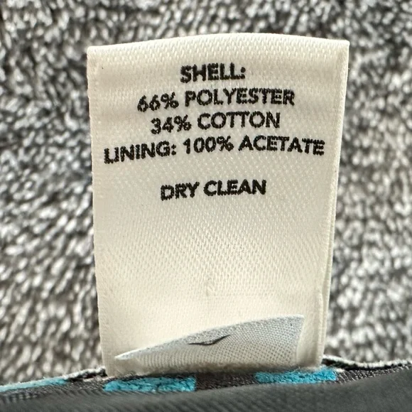 Ann Taylor LOFT - Women's Black/Green Pencil Skirt, Side Zip, Size 6P - Picture 3 of 7